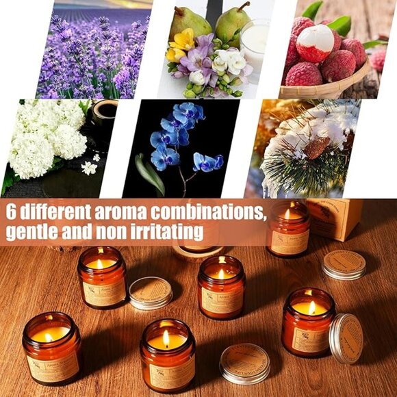 36 Pcs Christmas Candles Bulk Candles for Home Scented Candles Gift Set - Picture 4 of 6